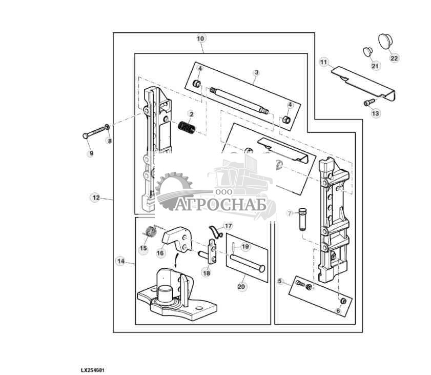 Сцепка для фургона, крюковой фаркоп 